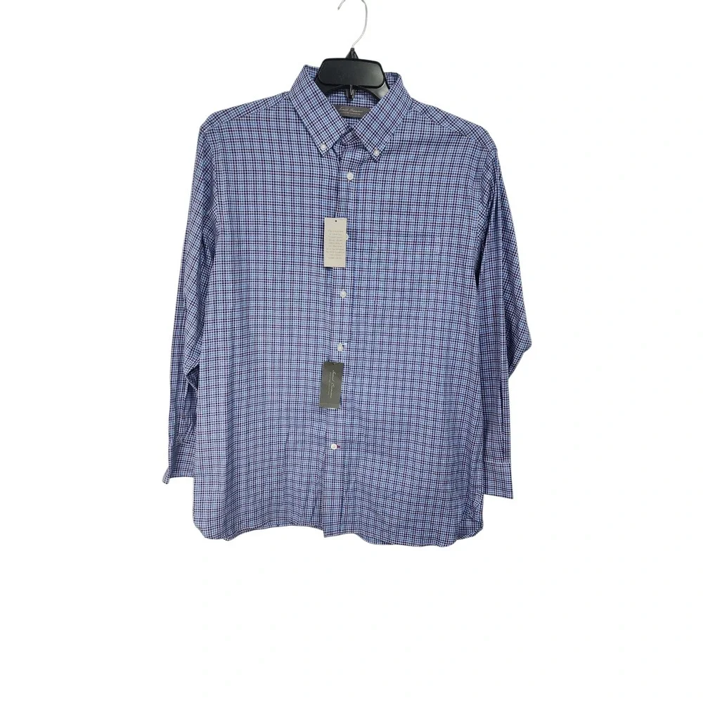 Daniel Cremieux Button Down Shirt Mens Large Blue‎ NWT